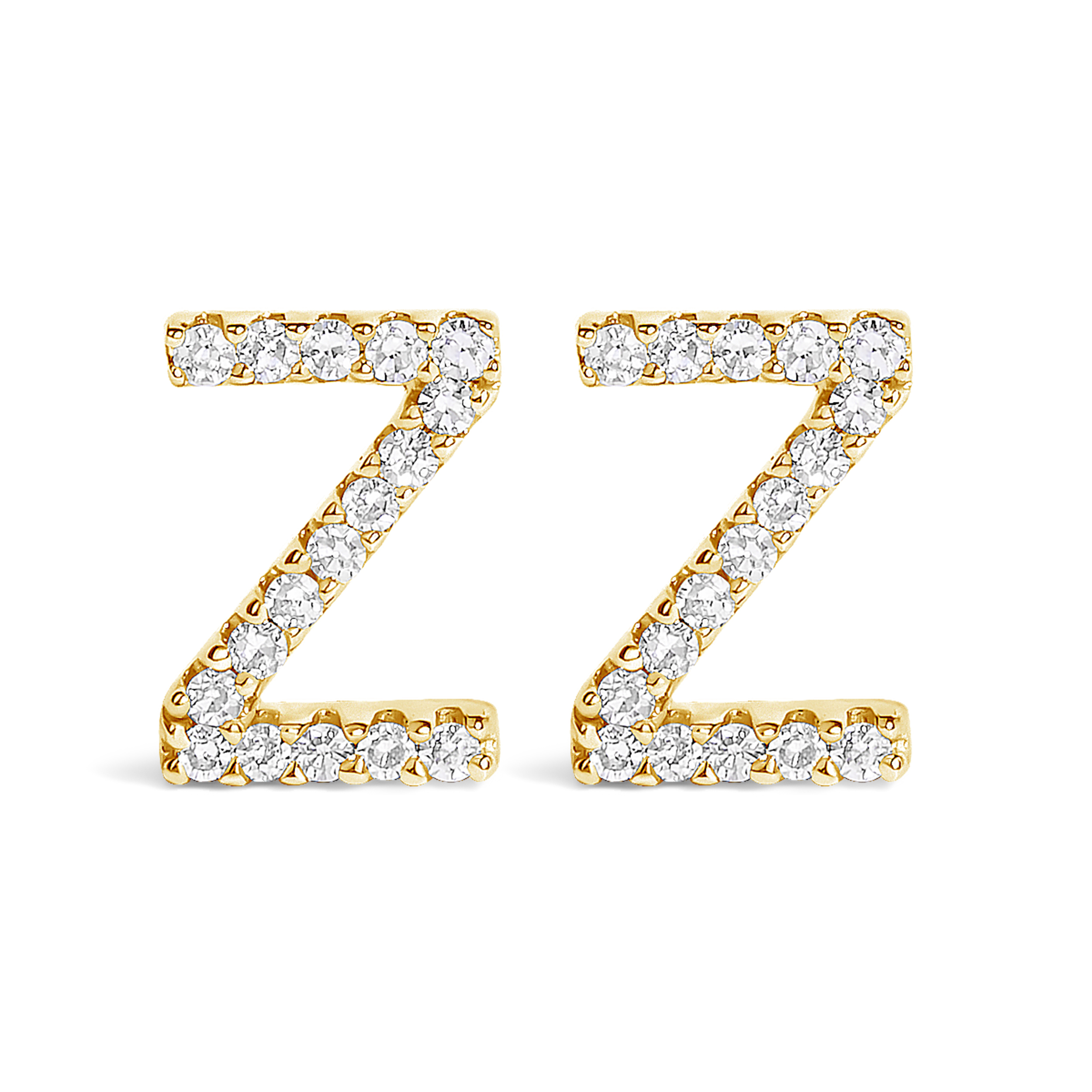 10k Yellow Gold 1/10 Cttw Diamond 'Z'
